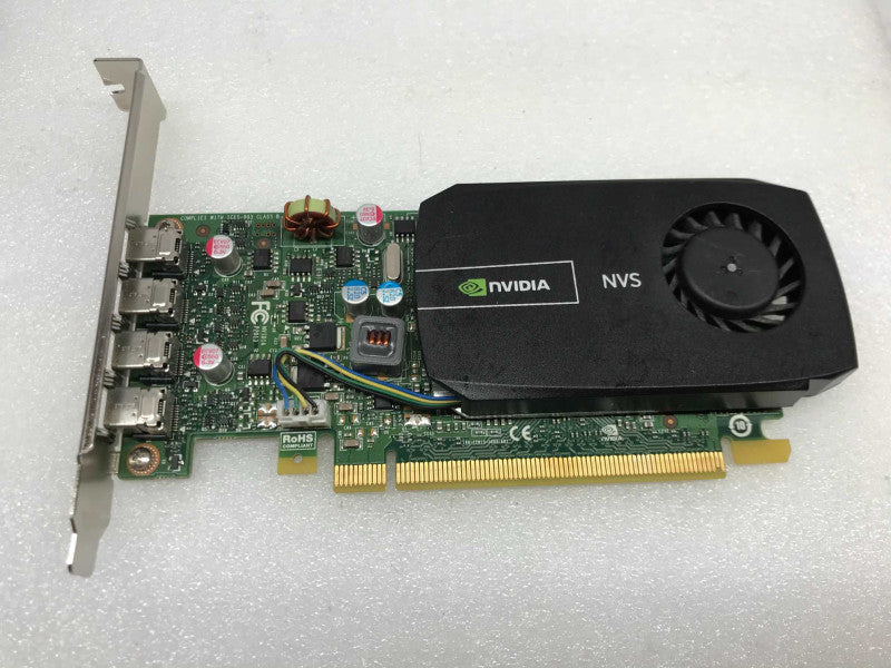 Nvidia Quadro NVS 510 2GB DDR3 Graphics Card 4 x Mini Display Port LOW PROFILE (