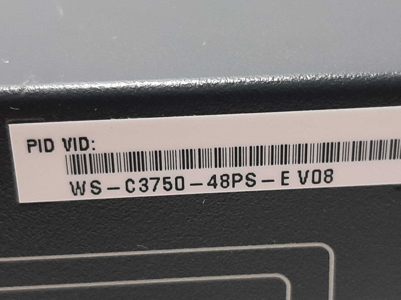 Cisco WS-C3750-48PS-E Catalyst 3750, 48 x 10/100 PoE + 4 SFP Ports Switch ~