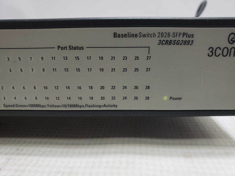 3com Baseline Switch 2928-SFP Plus 3CRBSG2893 PoE Gigabit Managed Switch [