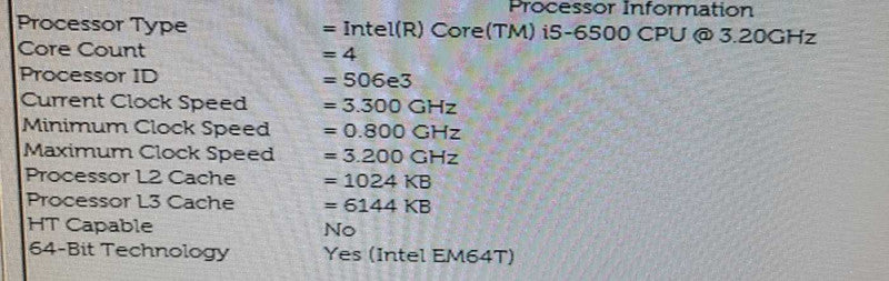 Dell OptiPlex 7040 i5-6500 3.2GHz 4GB 250GB SSD NO OS $