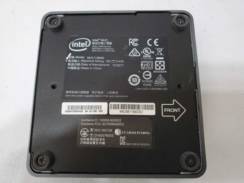 Intel Desktop NUC NUC7I3BNB NUC i3-7100U @ 2.4GHz 8GB RAM No HDD/SSD )