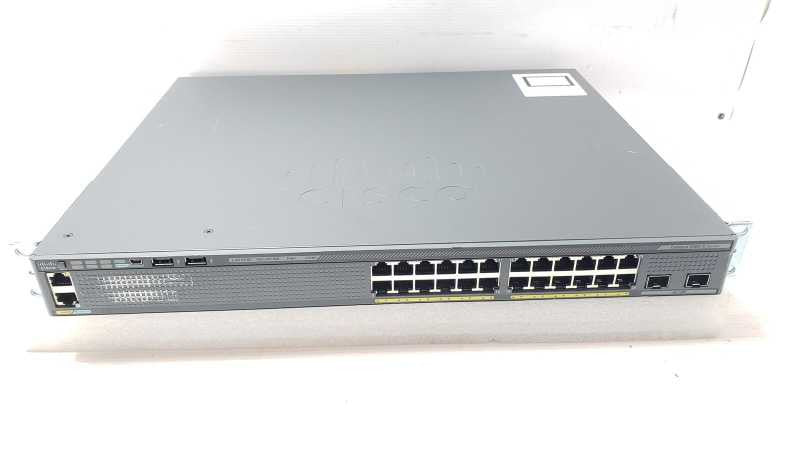 Cisco Catalyst WS-C2960X-24PD-L GigE PoE 370W, 2 x 10G SFP+ Factory reset _