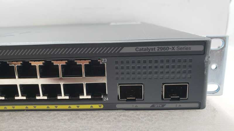 Cisco Catalyst WS-C2960X-24PD-L GigE PoE 370W, 2 x 10G SFP+ Factory reset _