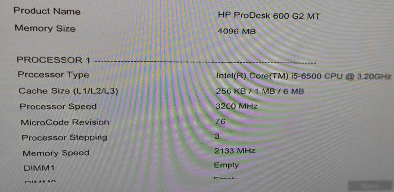 HP ProDesk 600 G2 MT i5-6500 3.2GHz 4GB RAM 500GB HDD NO OS $