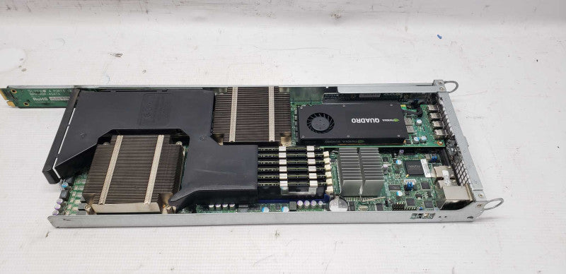 Supermicro 827-14 2U 12-Bay Rack Server / 4x blade nodes / 4x GPU / see notes #
