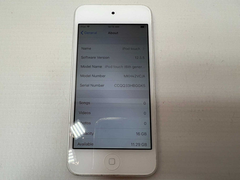 iPod Touch 6th generation 16GB Silver  - -