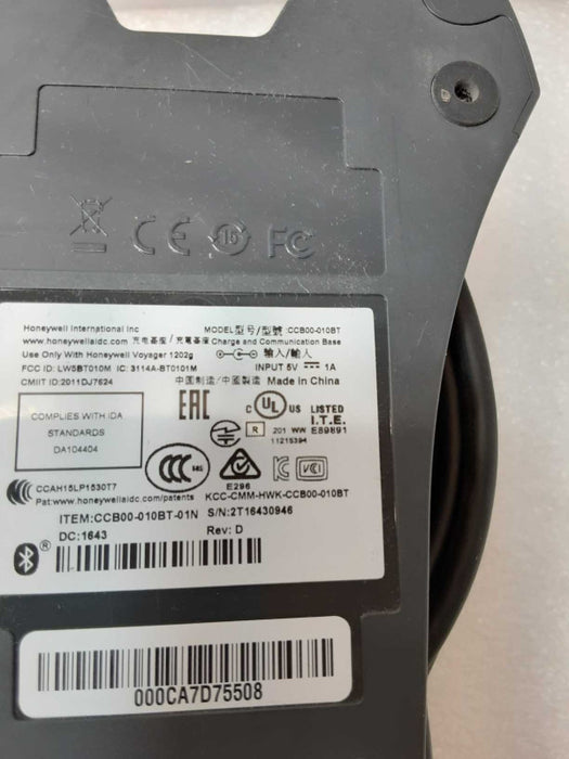Honeywell Voyager 1202g Wireless Laser Barcode Scanner w/ Cradle CCB00-010BT _