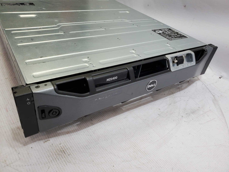 Dell PowerVault MD1400 Storage Array w/ 2x Controllers MD12, 2x 600W PSU )