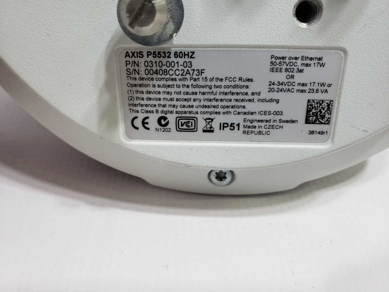 Axis PTZ P5532 60HZ PoE IP Network Surveillance Camera [