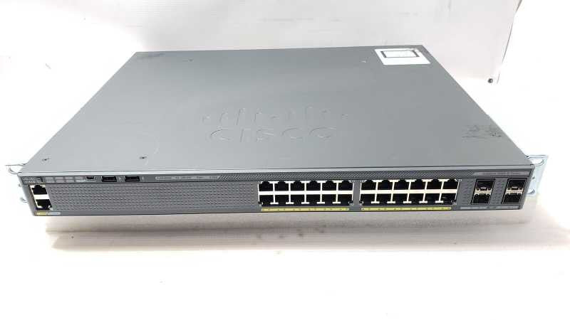 Cisco WS-C2960X-24PS-L 24-Port Gigabit PoE Managed Switch, Factory reset _
