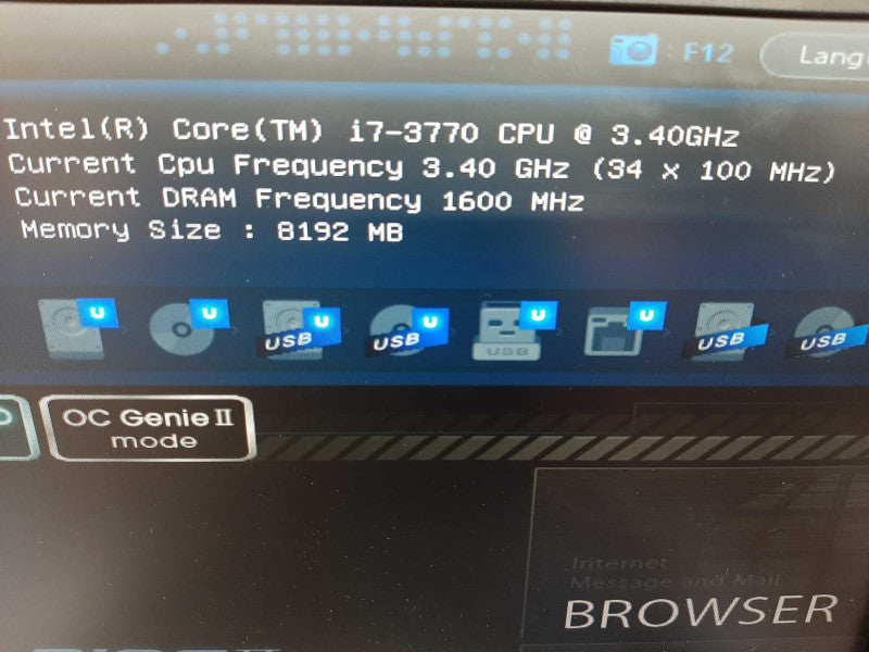 MSI Z77A-G45 Gaming Intel Z77, i7-3770 3.4GHz/8GB DDR3, 100% TESTED ~