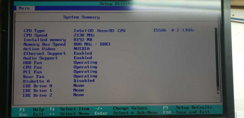 Lenovo S20 Workstation Xeon E5506 @ 2.13ghz / 8gb ram / quadro 600 GPU #