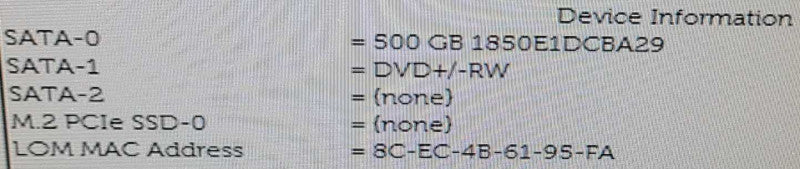 Dell OptiPlex 3050 I7-7700 3.6GHz 8GB DDR4 RAM 500GB SSD NO OS  $