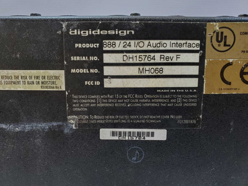 Digidesign 888/24 I/O 8 Channel 24 Bit Digital Interface 888 (