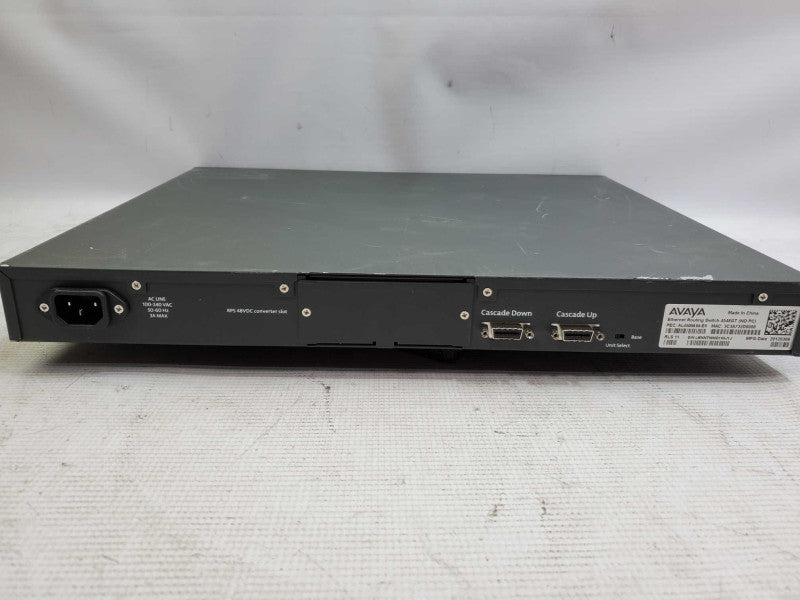 Avaya AL4500A 04-E6 4548GTvEthernet Routing 48 Port Stackable Gigabit Switch )