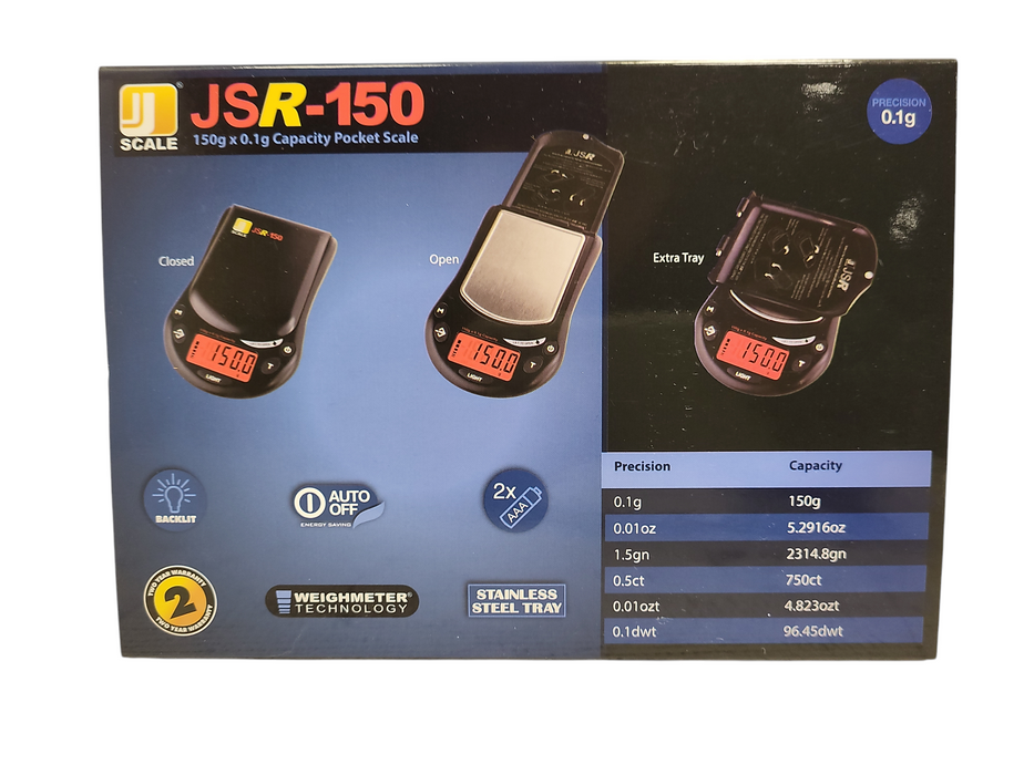 Brand new JENNINGS JSR-150 150 g x 0.1 g Fine Scale Pocket Scale Q$