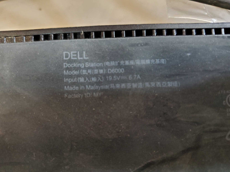 Dell D6000 Universal USB-C USB 3.0 Docking Station (