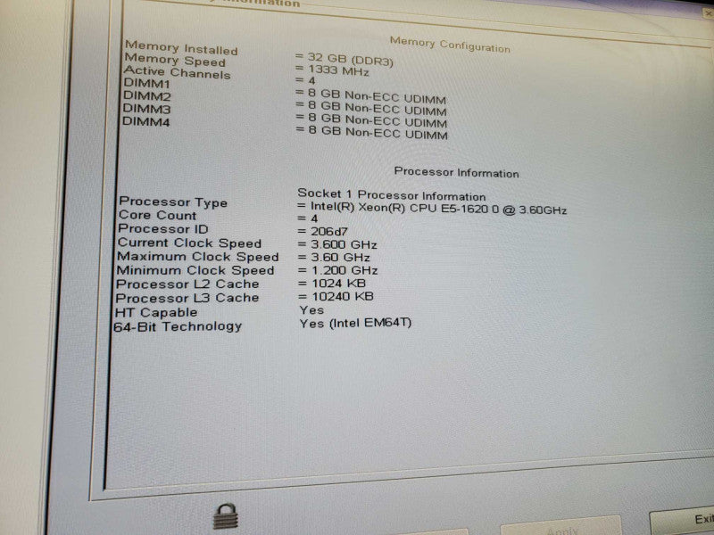 Dell Precision T3600 Xeon E5-1620 0 @3.6GHz 32GB DDR3 500GB HDD Quadro 2000 )