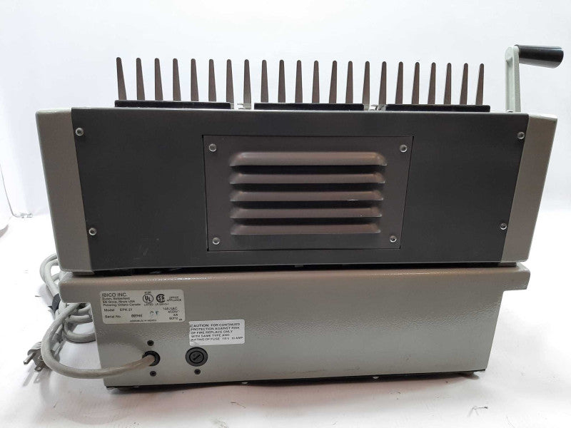 IBICO EPK-21 Commercial Plastic Comb Electric Binding Machine w/ Foot Pedal ~