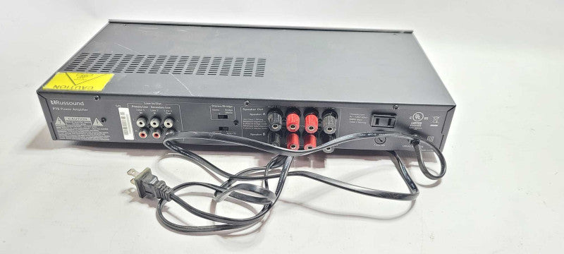 RUSSOUND P75 Power Amplifier 2-Channel Dual Source 75W Amp Stereo Component $