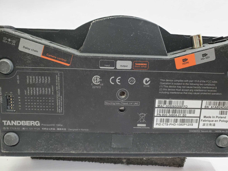 Cisco TANDBERG Precision HD 1080P , Model TTC8-02, 800-34904-01 B0 )