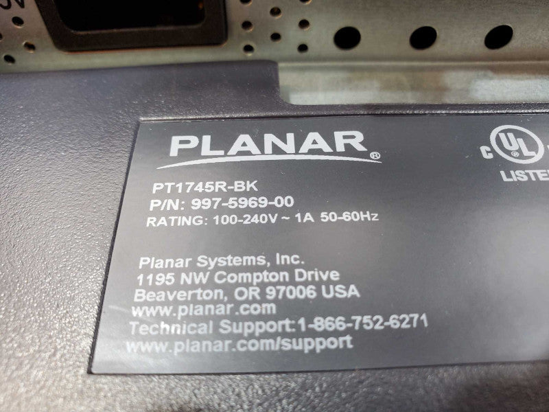 Planar PT1745R- BK Touch Screen monitor (