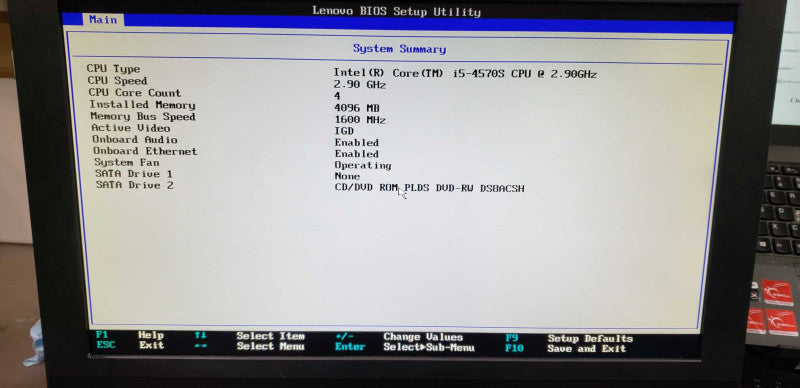 Lenovo Thinkcenter M73z AiO i5-4570S @ 2.90ghz / 4gb ram / 20in #