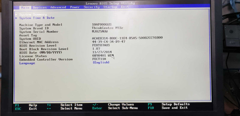 Lenovo Thinkcenter M93z AiO I3-4130 @ 3.40ghz / 4gb ram / 3840x2160@60Hz #