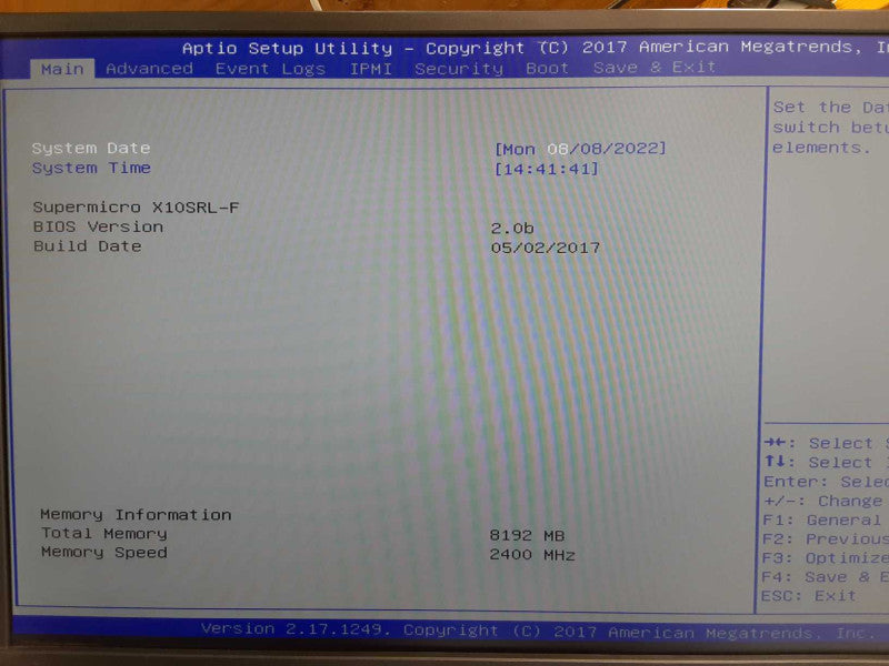 Supermicro X10SRL-F Storage/Server, Xeon E5-1650v4 3.6GHz, 8GB DDR4 SEE _