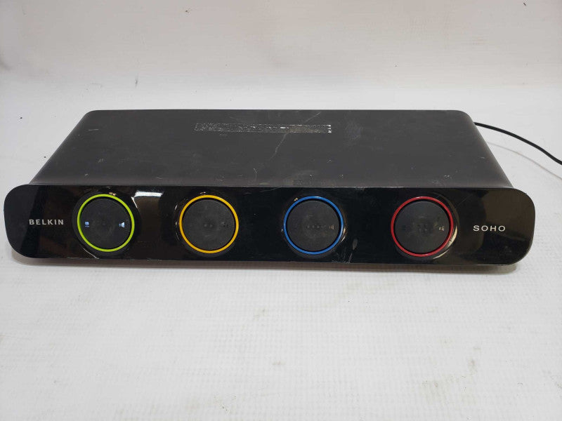 Belkin SOHO KVM w/Audio, USB, PS2 4 Port Model F1DS104J W/ Power  [