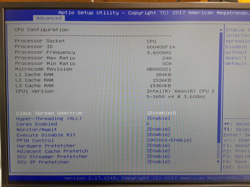 Supermicro X10SRL-F Storage/Server, Xeon E5-1650v4 3.6GHz 8GB DDR4 SEE _
