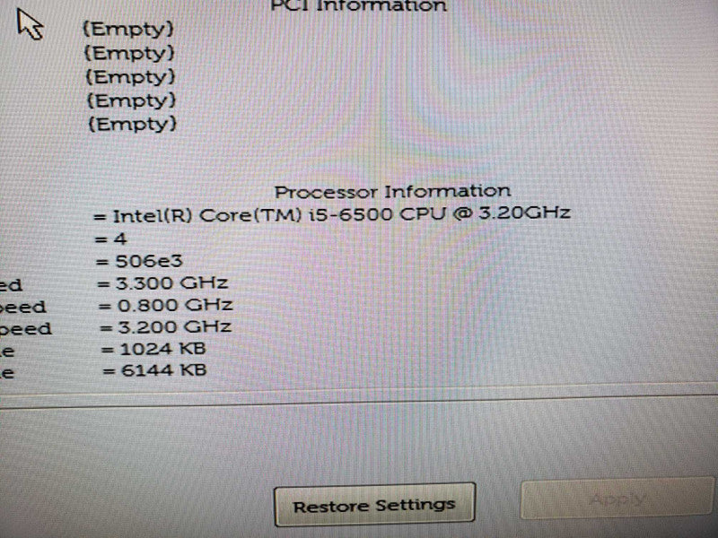DELL Optiplex 5040 Tower i5-6500@3.2GHz 8GB DDR3L No HHD [