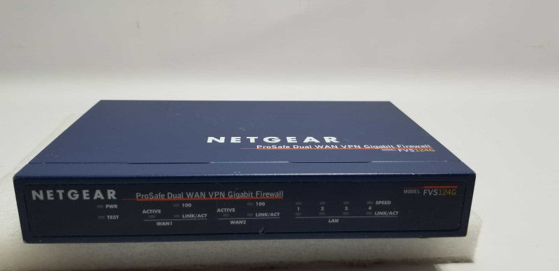 Netgear FVS124G ProSafe Dual WAN VPN Gigabit Firewall 25 Network Router=