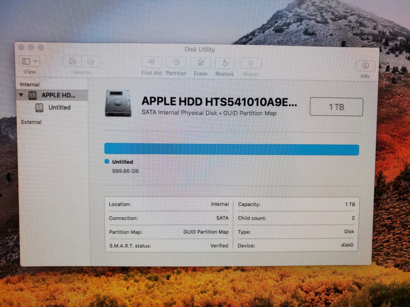Apple iMac A1418 21.5\\" Core i5-3470S @ 2.9GHz 8GB 1TB HDD GT 650M 512MB )