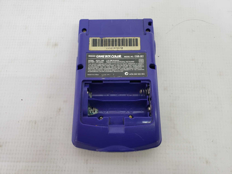 NINTENDO GAME BOY COLOR GRAPE HANDHELD SYSTEM CGB-001 [
