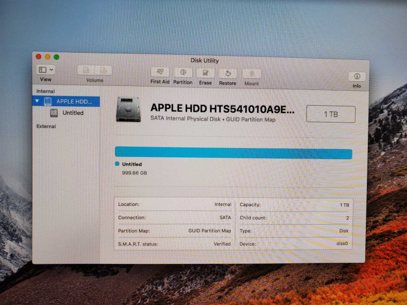 Apple iMac A1418 21.5\\" Core i5-4570S @ 2.9GHz 8GB 1TB HDD GT 750M 1024MB )
