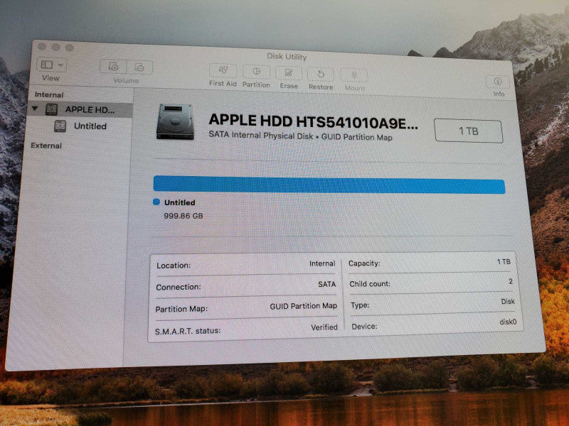 APPLE Mac Mini Late 2014 A1347 Core i5-4278U @2.6GHz 8GB Iris 1536MB 1T HDD )