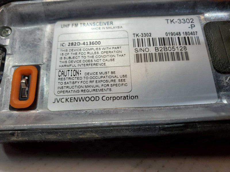 Kenwood TK3302UK, UHF, 450-470 MHZ, 5W, 16CH Portable Radio [See Details] (