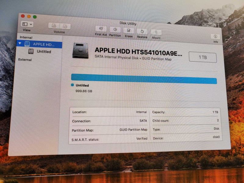 APPLE Mac Mini Late 2014 A1347 Core i5-4278U @2.6GHz 8GB Iris 1.536MB 1T HDD )