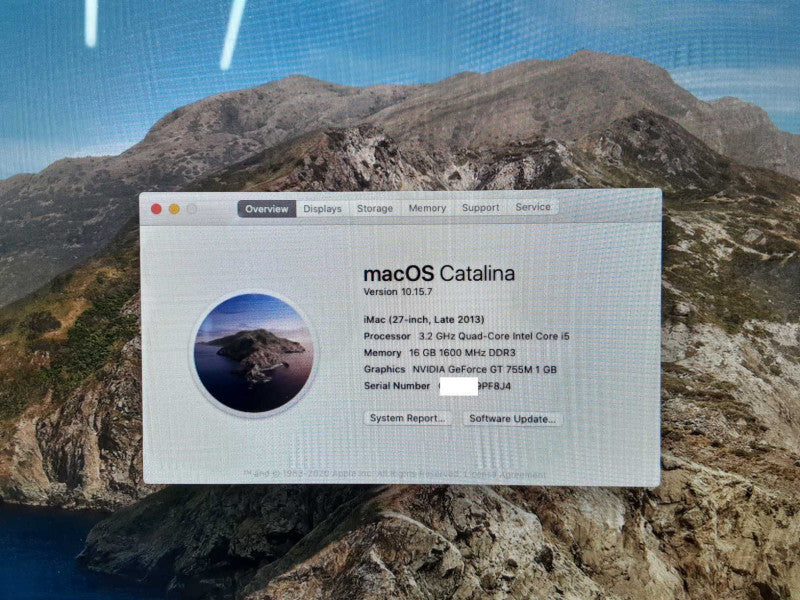 Apple iMac 27\\" L.2013 Core i5-4570 3.2Ghz, 16GB 1TB HDD, GT 755M, Catalina _