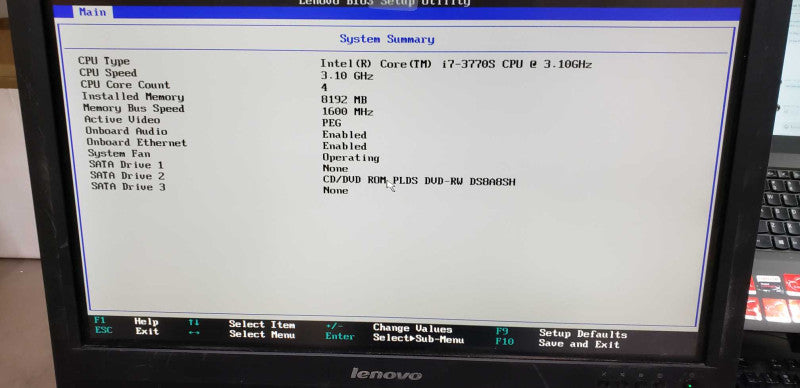 Lenovo ThinkCenter M92Z I7-3770S @ 3.10ghz / 8gb ram / 1920 x 1080 / 23\\" #