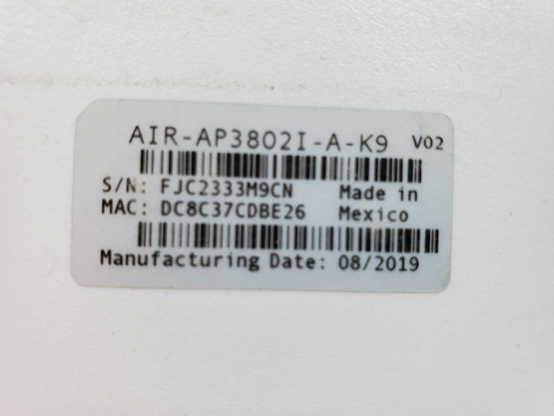 Cisco AIR-AP3802I-A-K9 Access Point (