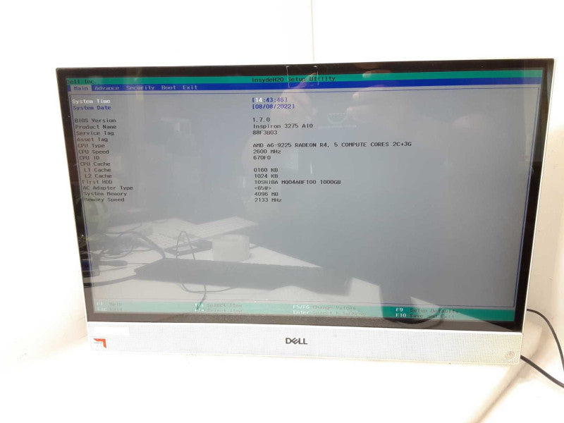 Dell Inspiron 3275 AIO, AMD A6-9225 Radeon R4 2.6GHz, 4GB RAM, 1TB HDD, Read _