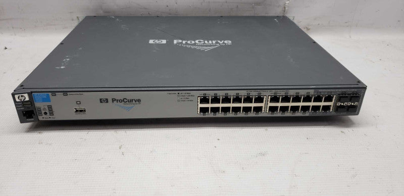 HP ProCurve J9145A 2910al-24G 24 Port Gigabit Switch / factory reset #