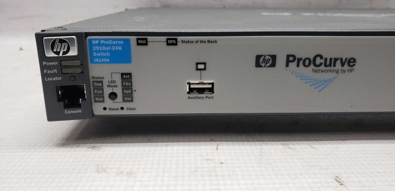 HP ProCurve J9145A 2910al-24G 24 Port Gigabit Switch / factory reset #