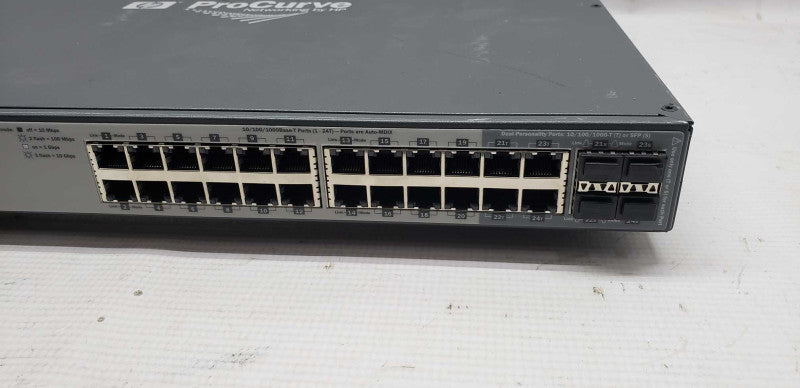 HP ProCurve J9145A 2910al-24G 24 Port Gigabit Switch / factory reset #