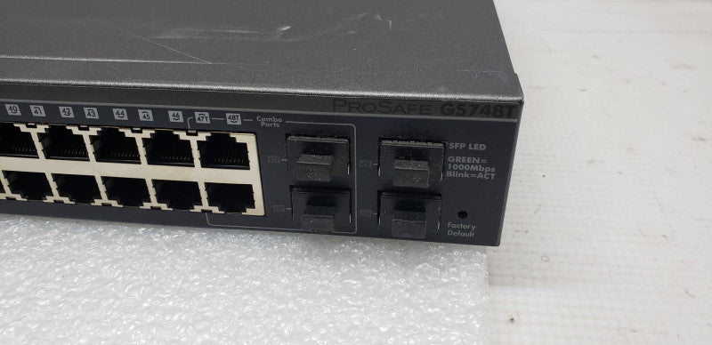 Netgear GS748T V4 48-Port Gigabit Ethernet Smart Switch / factory reset #