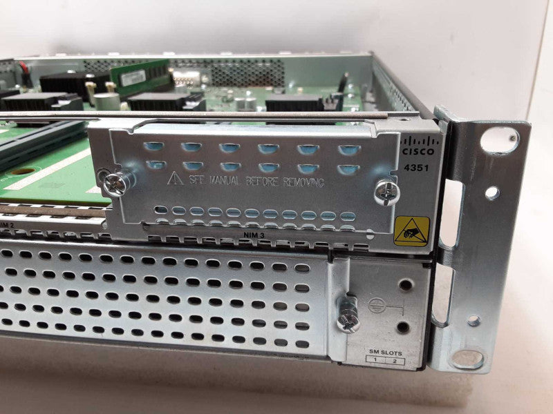 Cisco ISR4351/K9 Integrated Service router, Missing Top Cover/face plate AS-IS _