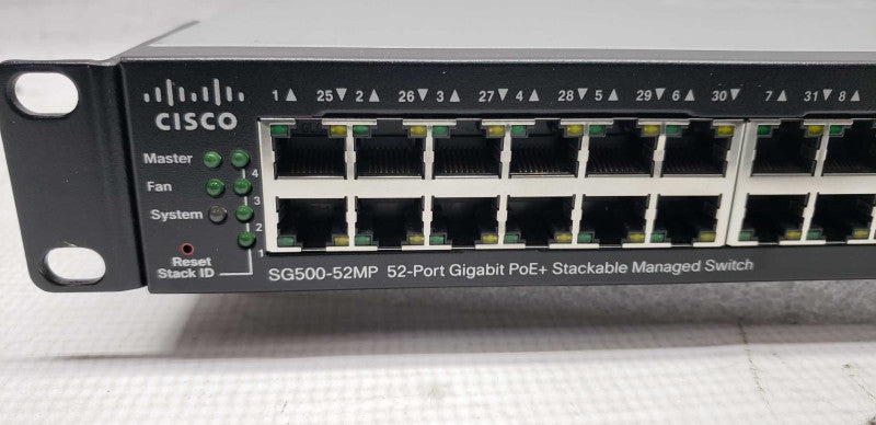 Cisco SG500-52MP 52-port Gigabit PoE+ Managed Switch / factory reset #