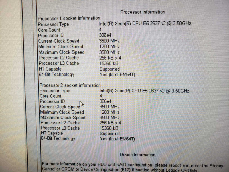DELL Precision T5610 2x Xeon E5-2637 v2@3.5GHz 8GB ECC DDR3 No RAID No GPU [